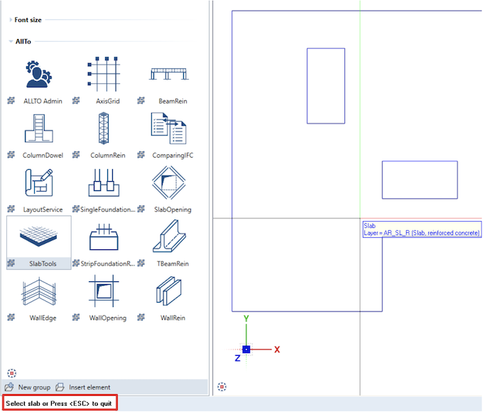 slab pythonparts workflow